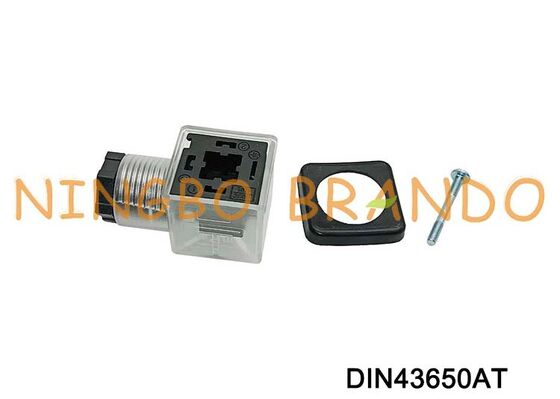 DIN43650A 솔레노이드 밸브 코일 커넥터 18mm 투명 DIN 43650 유형 A