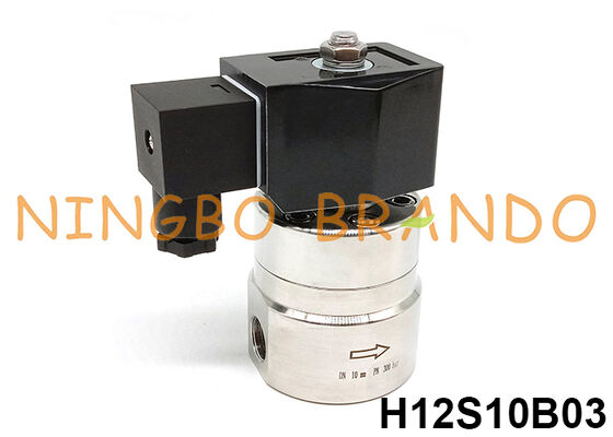 300바 고압 솔레노이드 밸브 3/8'' 220V 110V 24V 12V