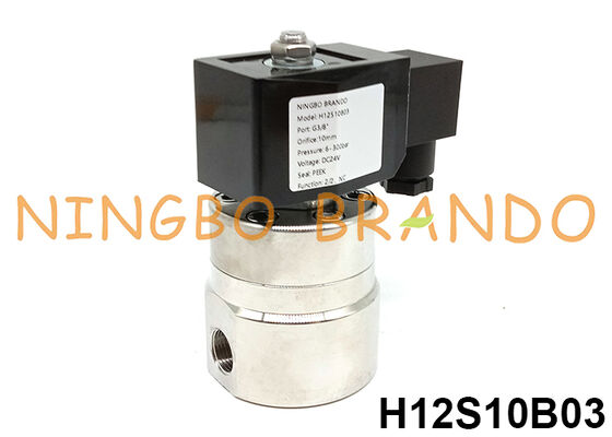 300바 고압 솔레노이드 밸브 3/8'' 220V 110V 24V 12V