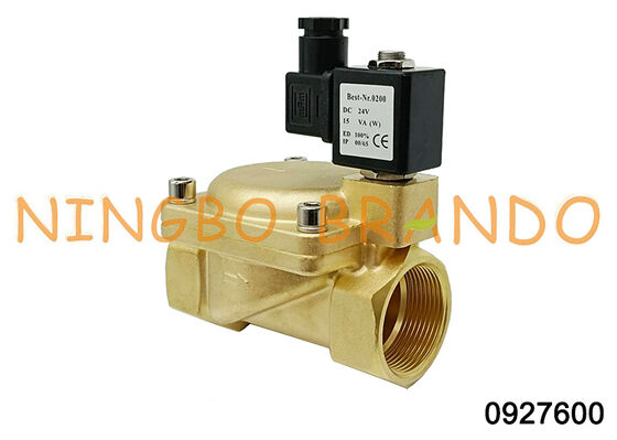 0927 시리즈 황동 파일럿 작동 솔레노이드 밸브 0927600 1-1/2''