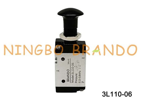 Airtac 유형 3L110-06 3L 푸시풀 공기 제어 밸브 3/2 방향