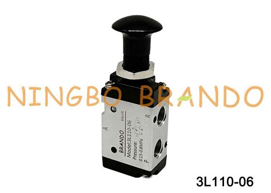 Airtac 유형 3L110-06 3L 푸시풀 공기 제어 밸브 3/2 방향