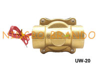 UW-20 2W200-20 3/4&quot;는 NBR 격막 Uni-D 유형 물 공기 기름 솔레노이드 벨브 일반적으로 DC12V AC110V를 닫았습니다