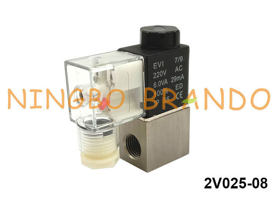1/4 &quot; PT NPT BSP 아이르타크 타입 공압 솔레노이드 밸브 2V025-08-DC24V