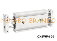 SMC는 CXSWM6-20 듀얼 가이드 로드 공기압실린더를 타이핑합니다