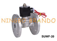 SUWF-20 3/4 &quot; 플랜지 연결 물 솔레노이드 밸브 24VDC 220VAC