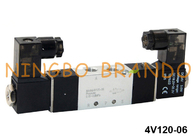 4V120-06 Airtac 유형 5/2 공압 이중 솔레노이드 밸브 24VDC 220VAC