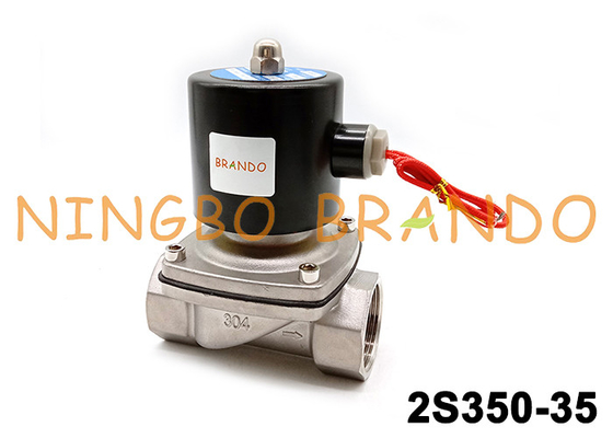 AC220V DC24V 2S350-35 SUW-35 1-1/4'' 304 SS 솔레노이드 밸브