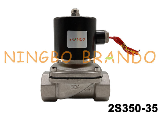 2S350-35 1-1/4 &quot; 나선부 전기공압식 밸브 SS304 신체 220 볼트