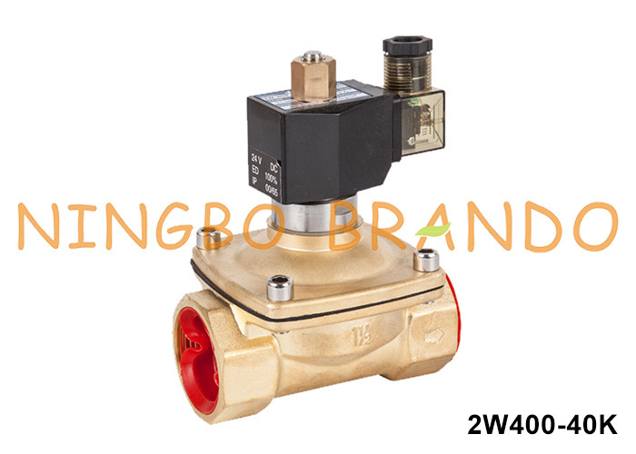 1.5'' 2차원 정상적으로 열린 구리 물 솔레노이드 밸브 AC220V AC110V DC24V DC12V