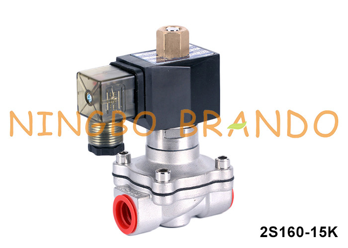 1/2'' 2 Way 정상적으로 열 수 스테인리스 스틸 솔레노이드 밸브 220V 110V 24V 12V