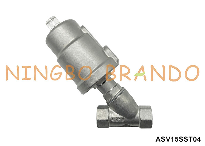 1/2' DN15 PN16 스레드 Pneumatic 각자 좌석 밸브 단일 작용 정상 폐쇄