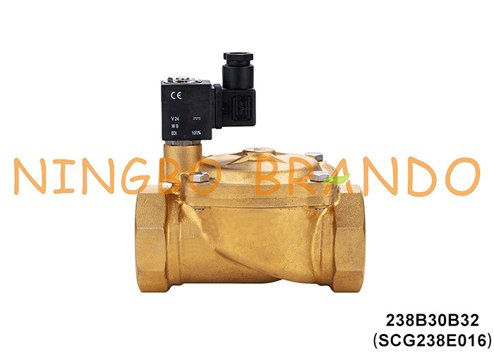 SCG238E016 1-1/4' ASCO 타입 물 Brass 전자기 밸브 24VDC 110VAC 220VAC