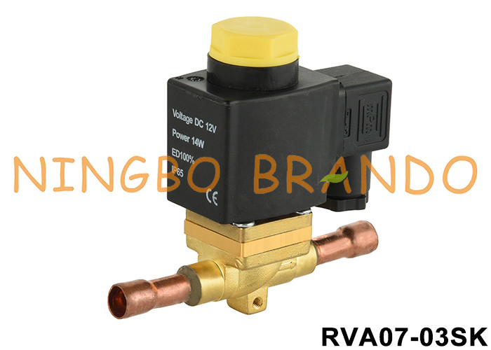 2 방향 3/8 '' 용접기 정상적으로 열 냉각 전자기 밸브 12V 24V 110V 220V