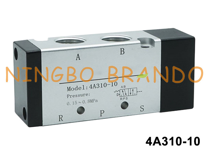Airtac Type 4A310-10 5/2 웨이 공압 에어 파일럿 밸브 (알루미늄 합금 바디)