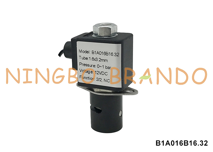 정상적으로 닫힌 소레노이드 칩 밸브 클램프 3.2mm 튜브 220V 110V 24V 12V