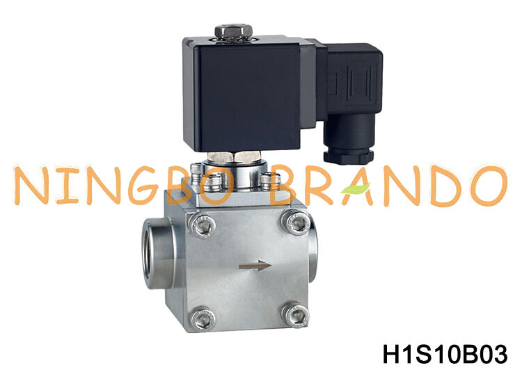 3/8'' 120 160 bar High Pressure Water Air Gas Stainless Steel 304 Solenoid Valve