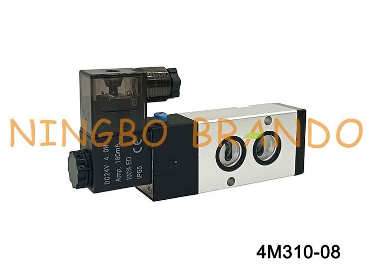 Airtac 유형 4M310-08 NAMUR 솔레노이드 밸브 5/2 방향 4M 시리즈