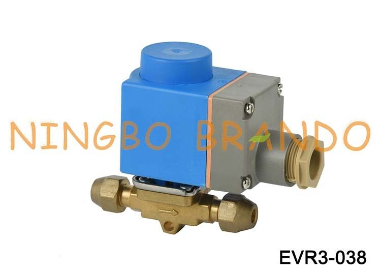 솔레노이드 밸브 Danfoss 유형 EVR 3 NC 플레어 3/8'' SAE 032F8116