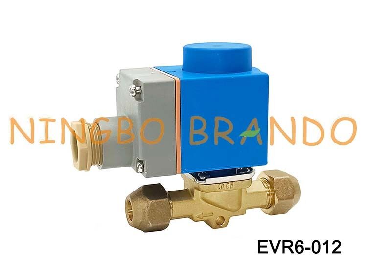 솔레노이드 밸브 Danfoss 유형 EVR 6 NC 플레어 1/2'' SAE 220VAC