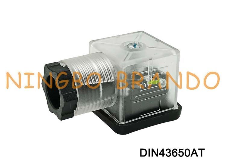 DIN43650A 솔레노이드 밸브 코일 커넥터 18mm 투명 DIN 43650 유형 A