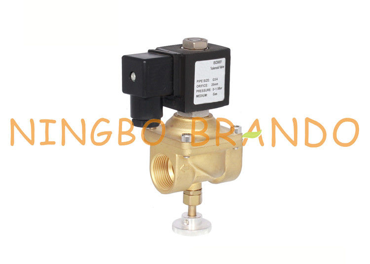 1/2” 3/4" 1" 수동으로 자연적인 석탄 가스 12VDC 24VDC 230VAC를 위한 조정가능한 베이스 솔레노이드 벨브