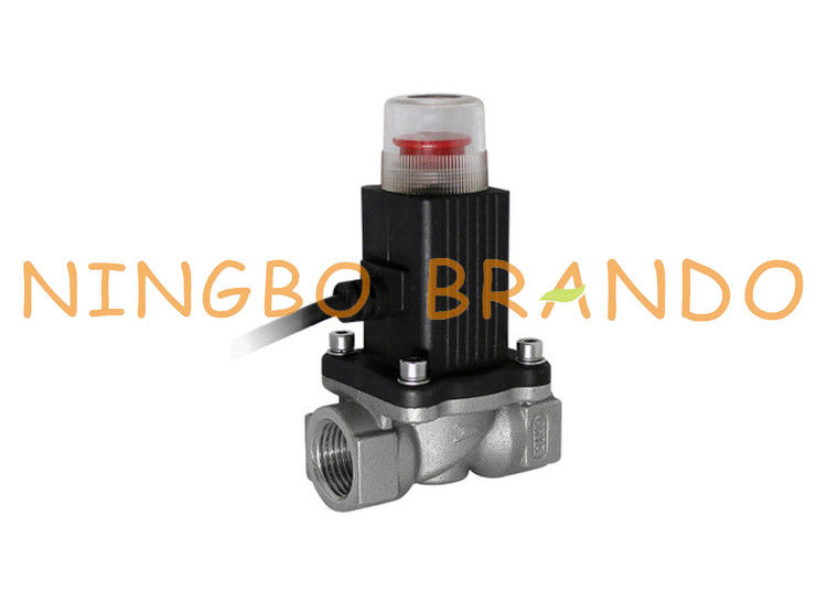 일반적으로 열리는 비상사태 가스가 3/4 인치 솔레노이드 벨브 9V 12V DC 1 1/2를 잠궜습니다