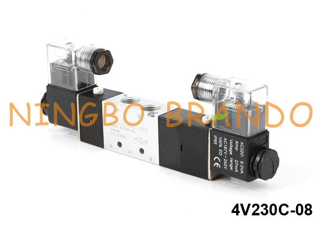 4V230C-08 아이르타크는 공기 솔레노이드 밸브 4V230C-08-DC24V DC24V를 타이핑합니다