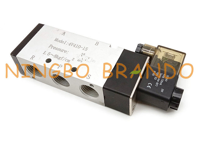 Airtac 유형 4V410-15 5/2 웨이 공기 제어 공압 솔레노이드 밸브