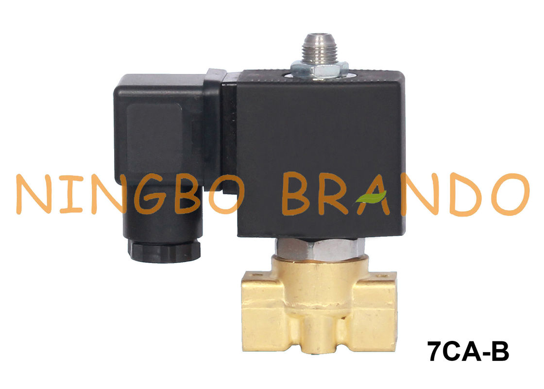 3방향 물 공기 황동 솔레노이드 밸브 1/8'' 1/4'' 12VDC 24VDC 110VAC 220VAC