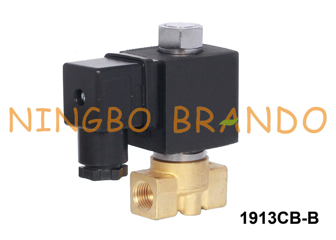 2 방법 평상시 열려 있는 황동 솔레노이드 밸브 물 공기 1/4'' 24VDC 220VAC