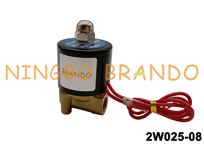 2W025-08 DC 12V 황동 솔레노이드 밸브 1/4 &quot;공기 물 가스 용