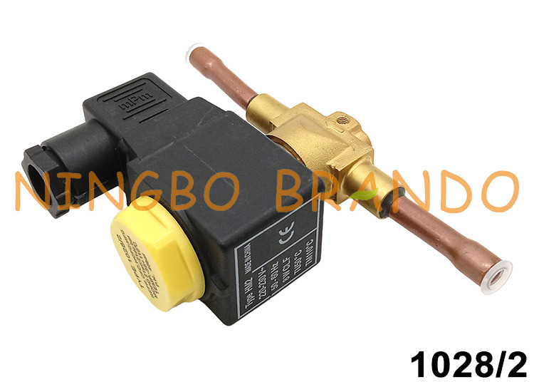 카스텔은 1028/2 1/4 &quot; 땜납 HM2 솔레노이드 밸브 AC220V DC24V를 타이핑합니다