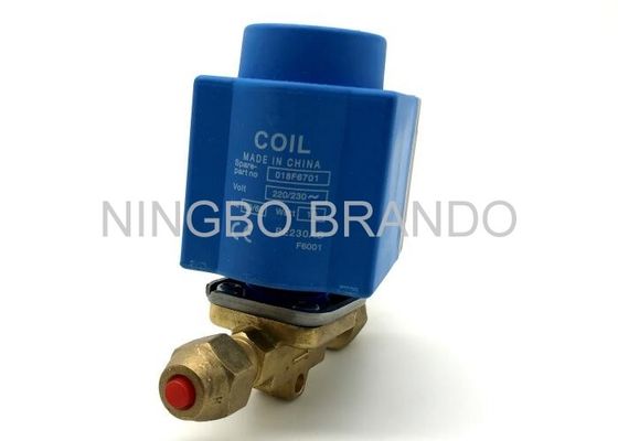 EVR 3 220/230V AC Refrigeration Solenoid Valve with Brass Body , Liquid Line Solenoid Valve