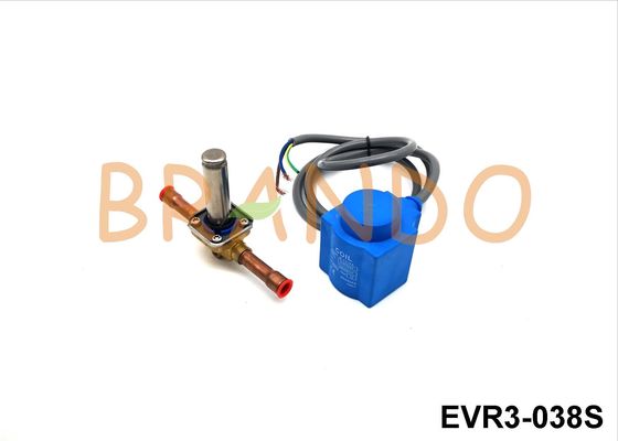 Medium Pressure Refrigeration Solenoid Valve EVR3-038S 220VAC 12VDC