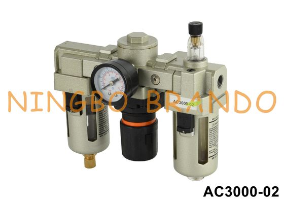 AC3000-02 1/4' SMC 타입 Pneumatic 필터 조절기 윤활기 공기 소스 처리