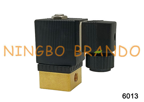 Burkert 유형 6013 황동 직동 솔레노이드 밸브 1/8'' 1/4''