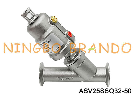 1/2'' 트라이 클램프 공압 스팀 앵글 시트 밸브 DN15 PN16 스테인레스 스틸
