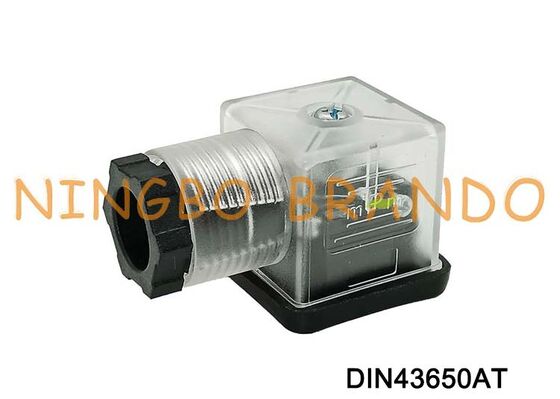 DIN43650A 솔레노이드 밸브 코일 커넥터 18mm 투명 DIN 43650 유형 A