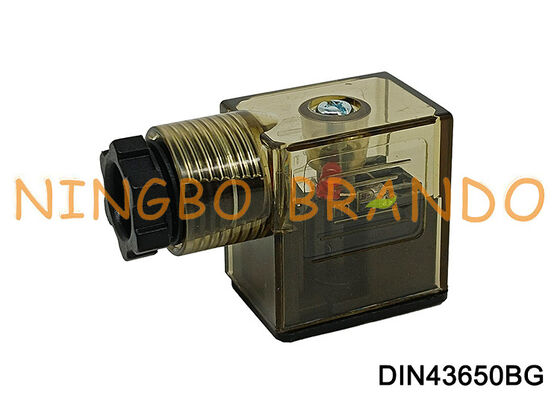 LED DIN 43650 유형 B를 가진 DIN43650B 솔레노이드 밸브 코일 커넥터