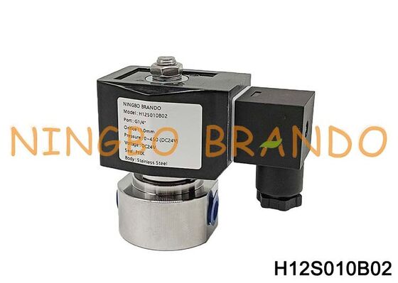 500 bar 고압 스테인레스 스틸 솔레노이드 밸브 1/4'' 220V 110V 24V 12V