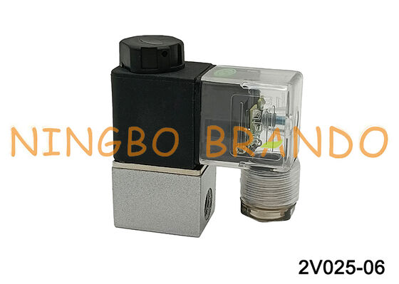 2V025-06 평상시 닫힘 공기 물 오일 솔레노이드 밸브 2V02506 DC12V