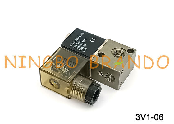전기 공압 솔레노이드 밸브 3V1-06 12VDC 24VDC 110VAC 220VAC