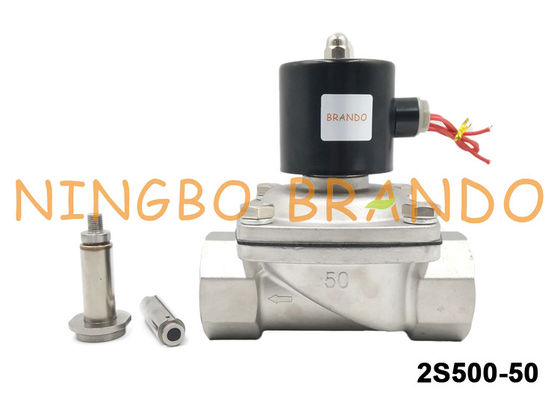 물 처리 DC24V AC220V를 위한 UNI-D 유형 SUW-50 G2” 스테인리스 솔레노이드 벨브