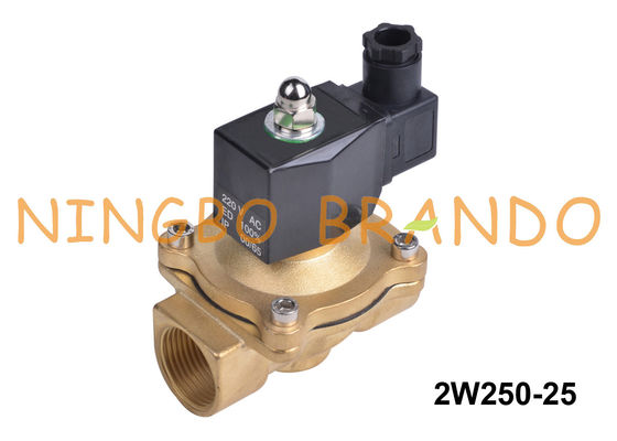 2W250-25 1 " 2 방법 정상폐접속 물 학술적 솔레노이드 밸브 24V 220V