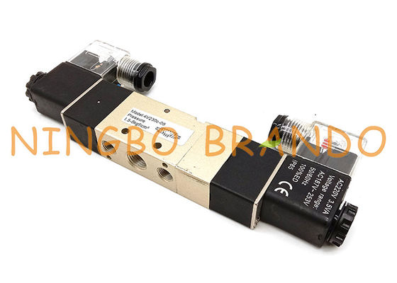 Airtac 유형 4V230C-08 1/4'' 5/3 웨이 폐쇄형 센터 공압 밸브