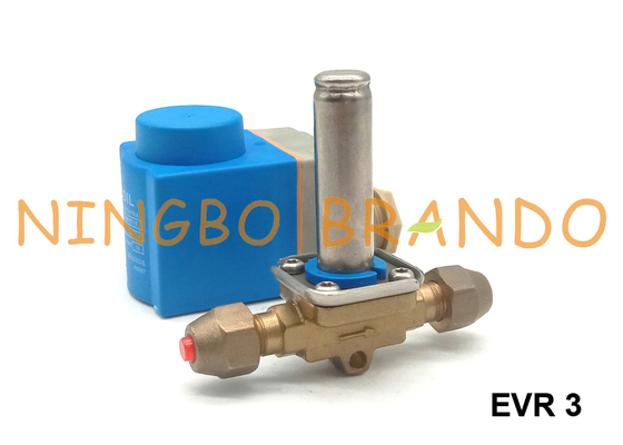 EVR 3 NC 032F8107 1/4'' Danfoss 유형 냉동 솔레노이드 밸브 220VAC
