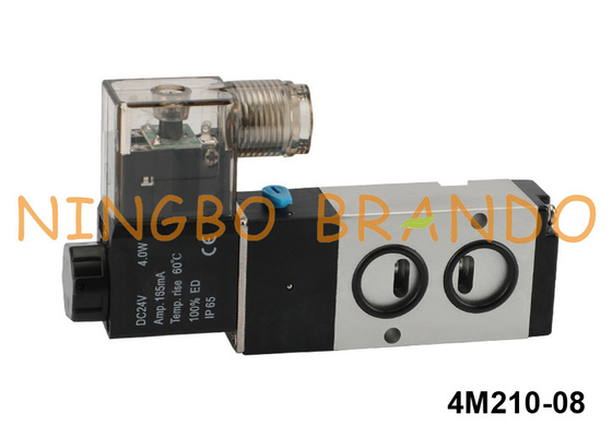 4M210-08 Airtac 유형 Namur 솔레노이드 밸브 공압 5/2 Way 24V 220V